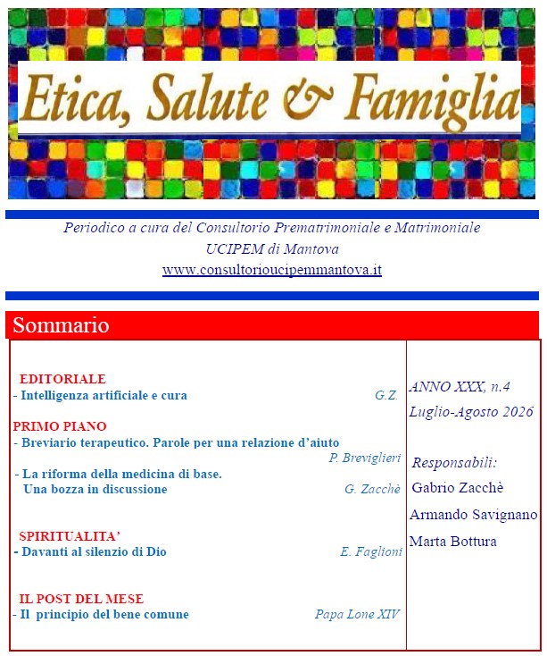 copertina ETICA SALUTE FAMIGLIA n4 luglio agosto 2026